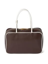 Miu Miu Beau Tote Bag | Brown | FARFETCH - Product from Farfetch