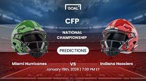 Miami vs Indiana Predictions - CFP National Championship Picks & Odds - 1/19/2026