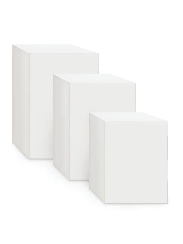 Photography Posing Blocks 2nd Generation Set of 3 / White