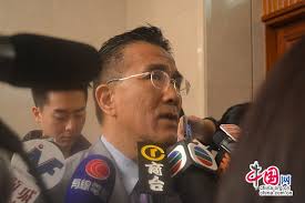 Michael Tien, deputy of the National People&#39;s Congress from Hong Kong, answers journalists&#39; questions on March ... - d2fa17ab3a804c29bde1844d4d1e3e4a