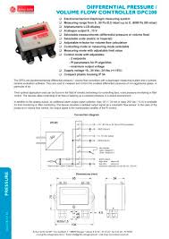 DPC200 - differential pressure / volume flow controller ...