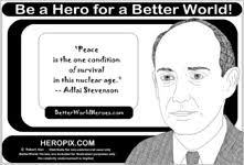 Adlai Stevenson - Do One Thing - Heroes for a Better World - HeroPix via Relatably.com