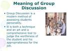 What is discussion group? definition and meaning