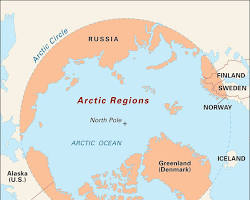 Image of Arctic Circle map