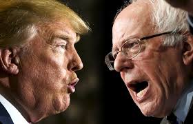 Image result for donald trump and bernie sanders