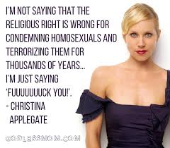 Christina Applegate: I&#39;m not saying that the religious right is ... via Relatably.com