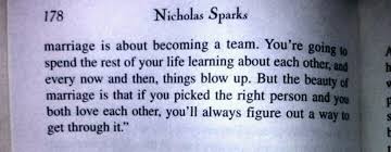 Marriage #Nicholas Sparks #Quote #Love | &quot;Quotes&quot; | Pinterest ... via Relatably.com