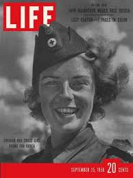 Life Magazine, September 25, 1950 - Swedish Red Cross woman - cv092550