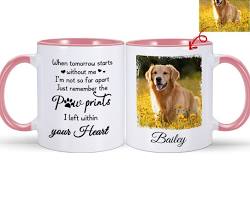 memorial mug with a pet's photoの画像