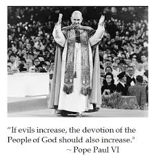 DC-Laus Deo: Pope Paul VI on Evil via Relatably.com