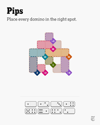 Pips is a logic puzzle where players must arrange a set of dominoes to meet the conditions of the board to win. Even though the game is timed, there’s no way to lose. https://nyti.ms/4xwdsPV