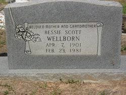 Bessie Mae Scott Wellborn (1901 - 1981) - Find A Grave Memorial - 71175202_130782182381