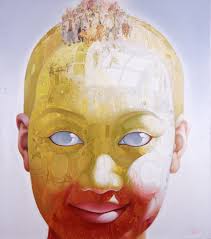 Xiao Hong intellectual youth 2007. Oil on canvas 170×150cm - yellow-l