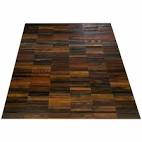 Leather area rugs