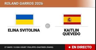 Elina Svitolina - Kaitlin Quevedo, en directo hoy: sigue el partido de Roland Garros WTA