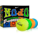 Colored mojo golf balls