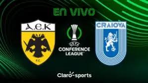 AEK Atenas vs Universitatea Craiova, en vivo el partido de la Conference League 2025