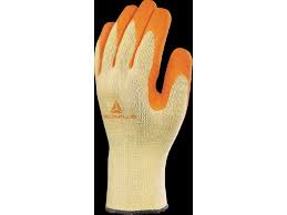Rukavice úpletové bavlna/polyester žluto-oranžová – vel.8 ...