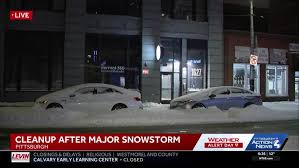 The cleanup begins: Snow shovels, plows out in the City of Pittsburgh
