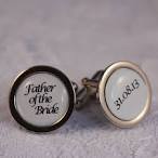 Father of bride cufflinks