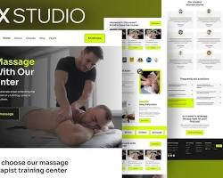 Image de website of a massage training center