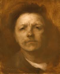 See this link on how to create a wipe-out underpainting in raw umber: http://www.aristidesatelier.com/blog/wipeout-underpainting - eugc3a8ne_carric3a8re_-_self-portrait