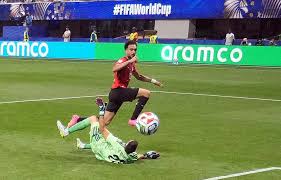Egypt goal against Argentina ruled out for foul before attacking move started