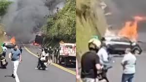 Tragedia en Pereira: Conductor Muere Calcinado en Accidente en Vía Condina - Imagen principal del artículo