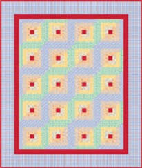 Image result for log cabin quilt block how to