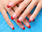 French manicure rossa