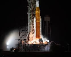 Image of Space Launch System (SLS) rocket