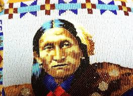 Detail of beadwork portrait by Jackie Larson Bread. Image source: facebook.com/ - 576060_481818941884902_1804808588_n