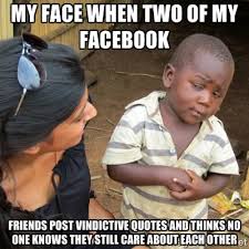 my face when two of my facebook friends post vindictive quotes and ... via Relatably.com