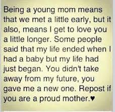 Young Mom Quotes on Pinterest | Young Marriage Quotes, Fed Up ... via Relatably.com