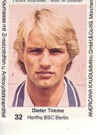 Bild: Americana Fußball Bundesliga Stars 1980 Dieter Timme Hertha BSC Berlin ...