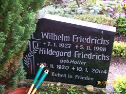 Grab von Hildegard Friedrichs (geb. Holler) (22.11.1920-10.01.2004 ... - wl208