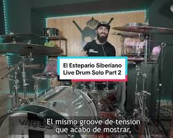Image of El Estepario Siberiano doing a drum solo