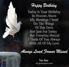 Happy Birthday Quotes for People in Heaven - via Relatably.com
