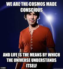 We are the cosmos made conscious and life is the means by which ... via Relatably.com
