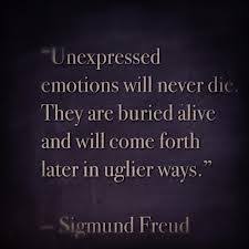 Freud Quote. Advice. Wisdom. Life lessons. Repressed emotions ... via Relatably.com