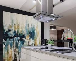 Image of Kitchen wall art abstract