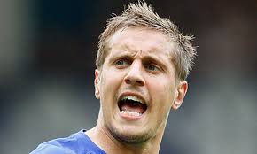 The Everton centre-half Phil Jagielka was overlooked for the England World Cup squad this summer. Photograph: Richard Sellers/Sportsphoto - Phil-Jagielka-006
