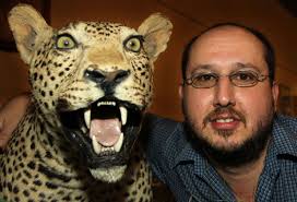 The Leopard&#39;s Spot owner Louis Adendorff with the stuffed leopard that is a ... - 4529837