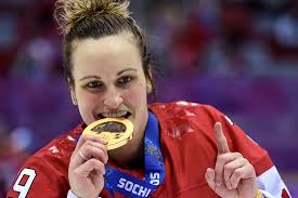 Boston University BU, athletics womens hockey, team canada, Sochi winter olympics 2014, - h_AP319437490824