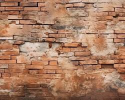 Image of Layered lighting with brick wallpaper