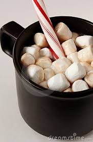 Image result for hot chocolate and a candy cane