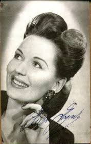Greta Gynt. (Margreth Woxholt) 1916 - 2000. Glamorous Norwegian actress who appeared in British films from 1937. Autograph reads: Greta Gynt - mystery1_bg