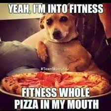 Fitness whole pizza in my mouth in Animal Memes - Memes ... via Relatably.com