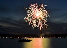Image result for 4th of july fireworks on lake oconee]