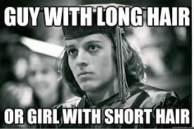Guy with long hair or girl with short hair - Stare Teenager ... via Relatably.com